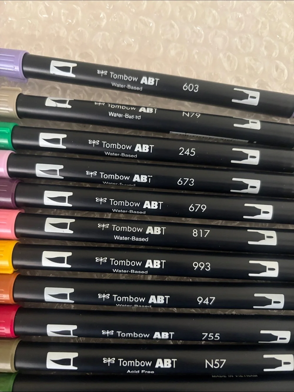Set of 19 Tombow Colorful Dual-Tip Markers Pens for Planners Notebooks Craft Art